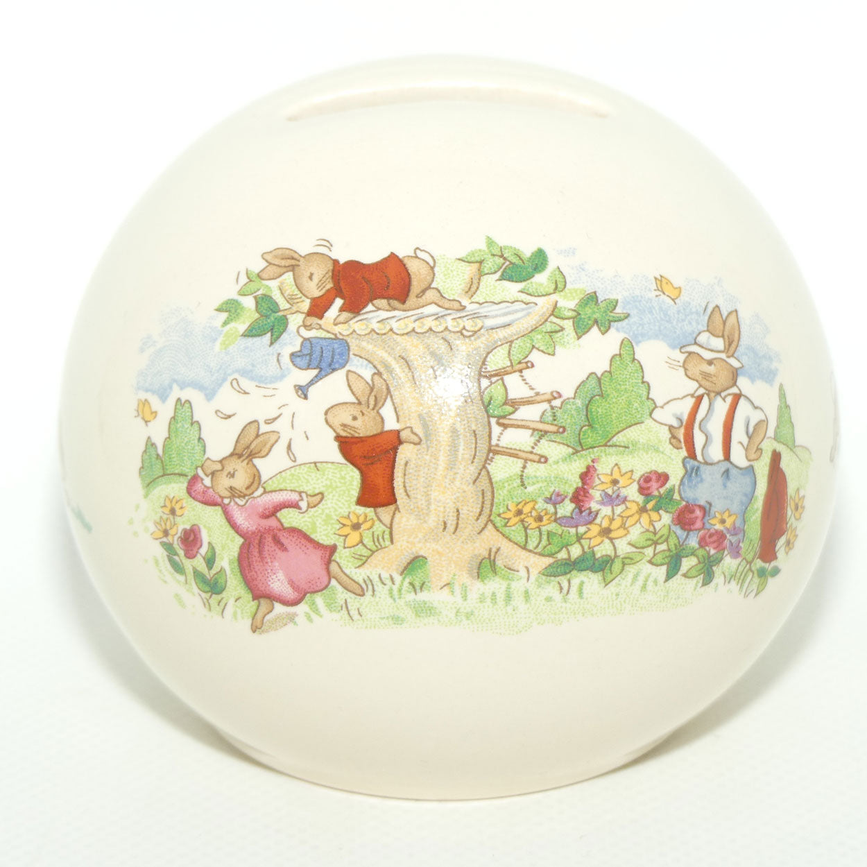 Royal Doulton Bunnykins Money Ball | Playing in Treehouse | Rest Awhile