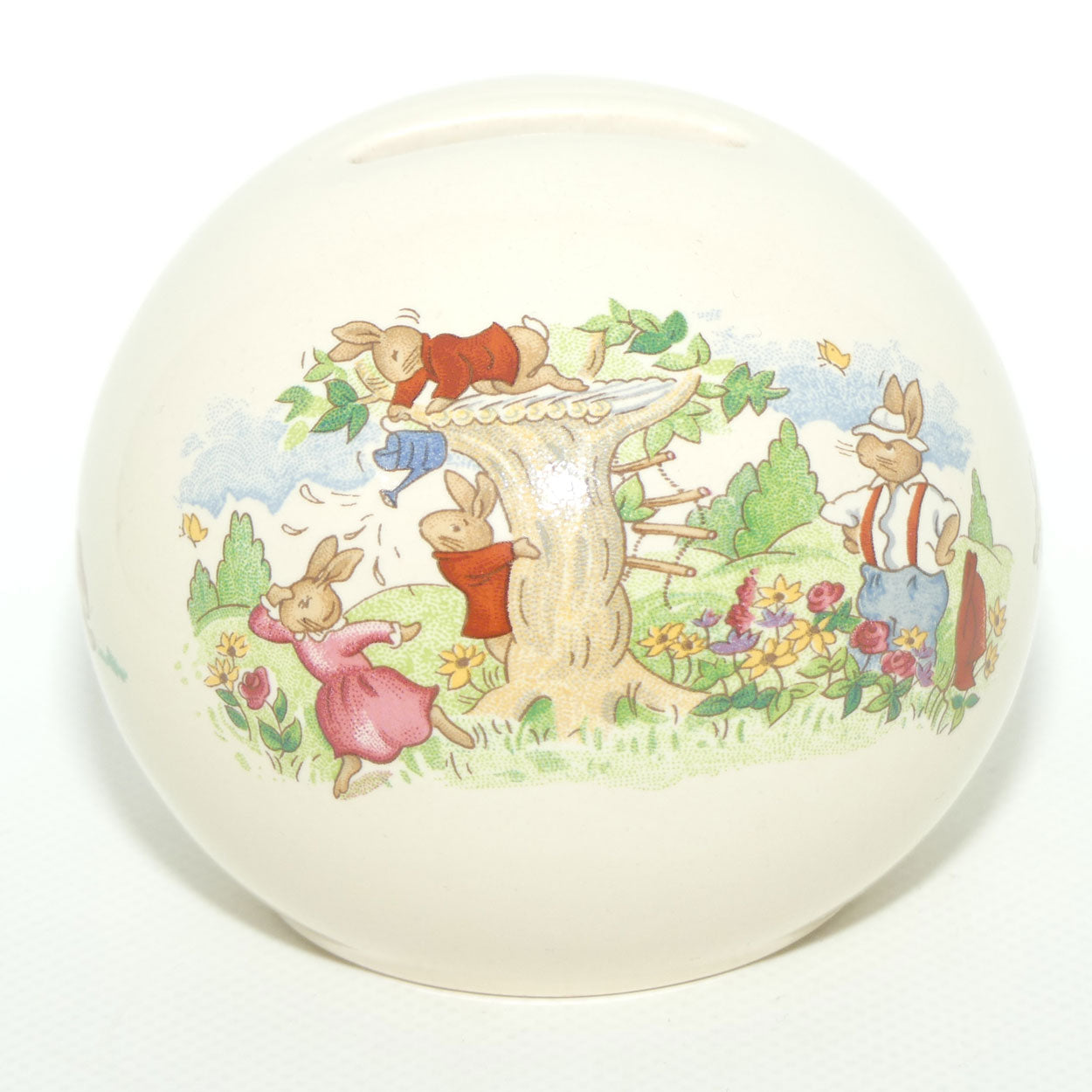 Royal Doulton Bunnykins Money Ball | Playing in Treehouse | Rest Awhile