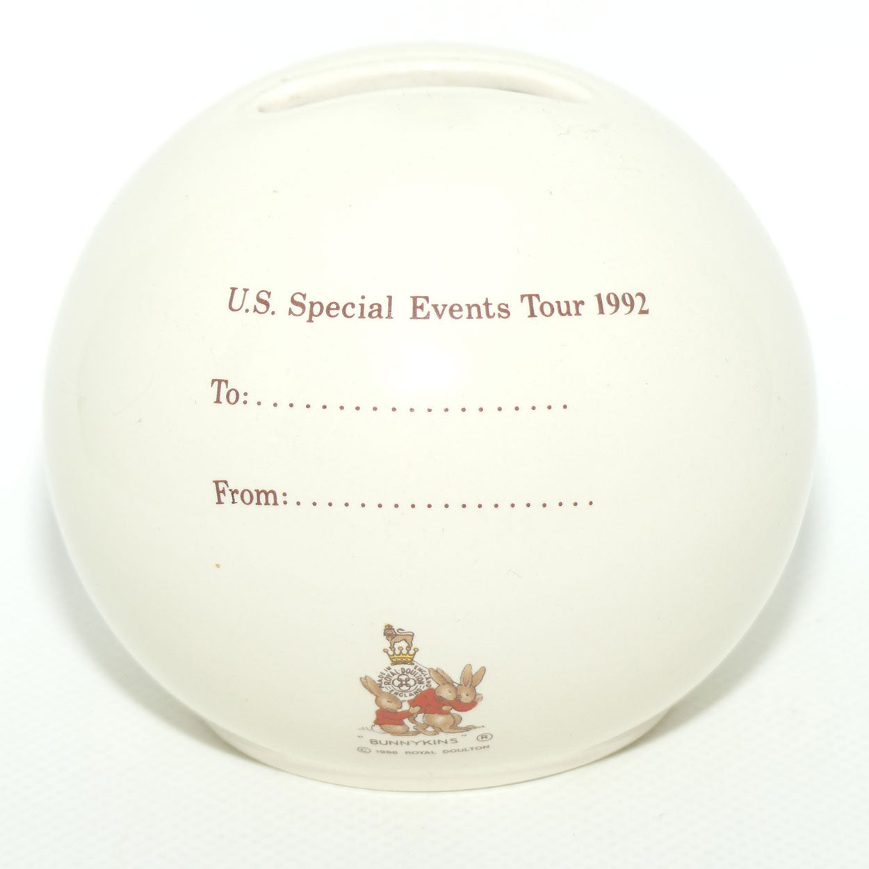 Royal Doulton Bunnykins Money Ball | Queen of the May | 1992 Events