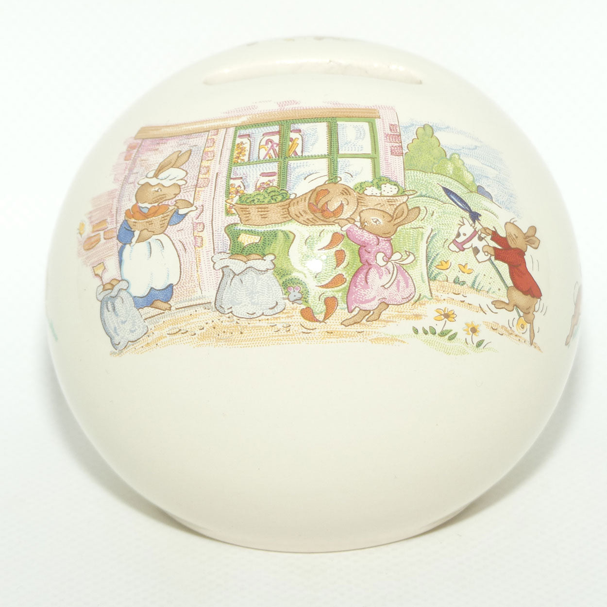 Royal Doulton Bunnykins Money Ball | Vege Stall | Eating Apples
