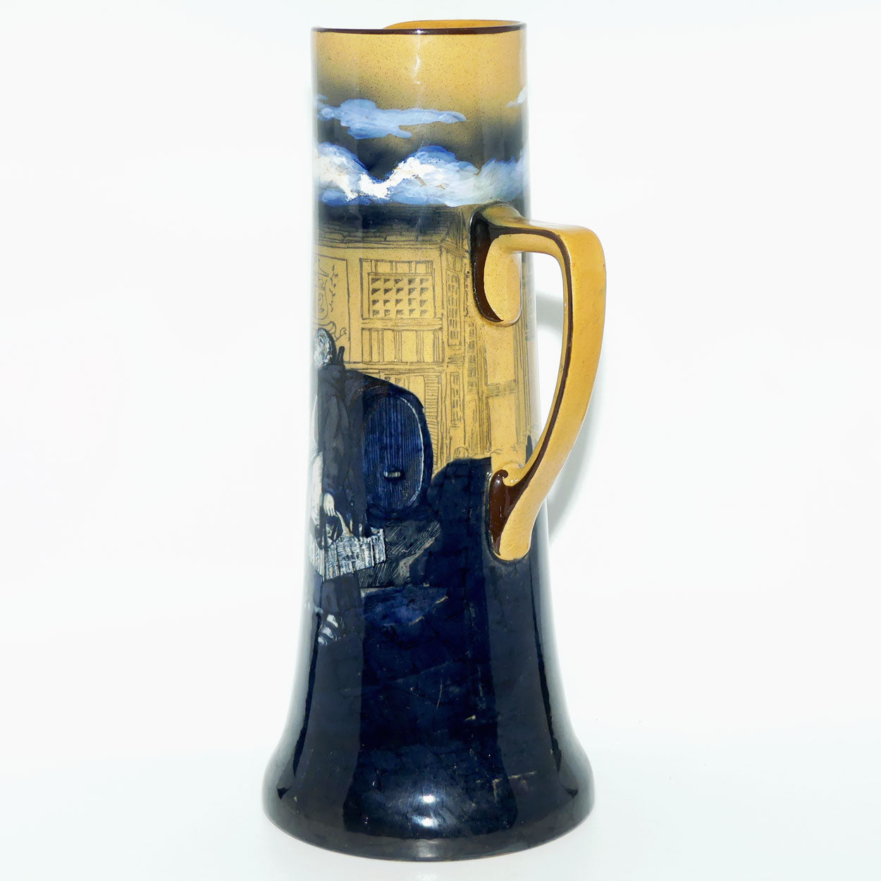 Royal Doulton Monks in the Cellar Large Whieldon jug