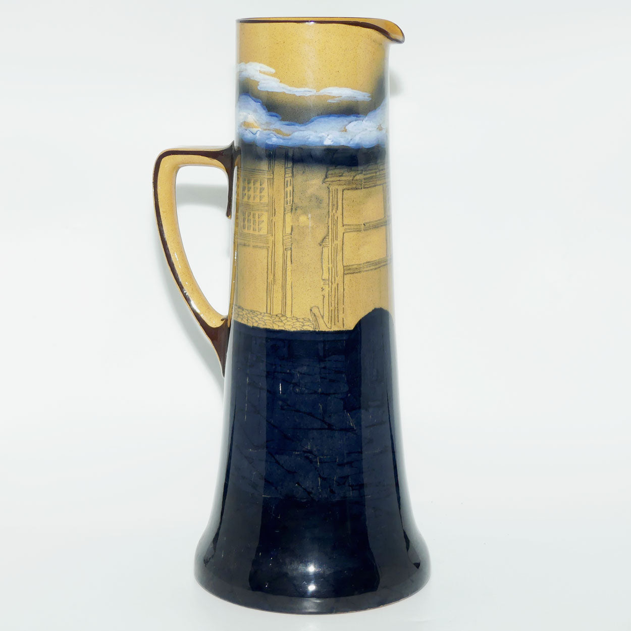 Royal Doulton Monks in the Cellar Large Whieldon jug