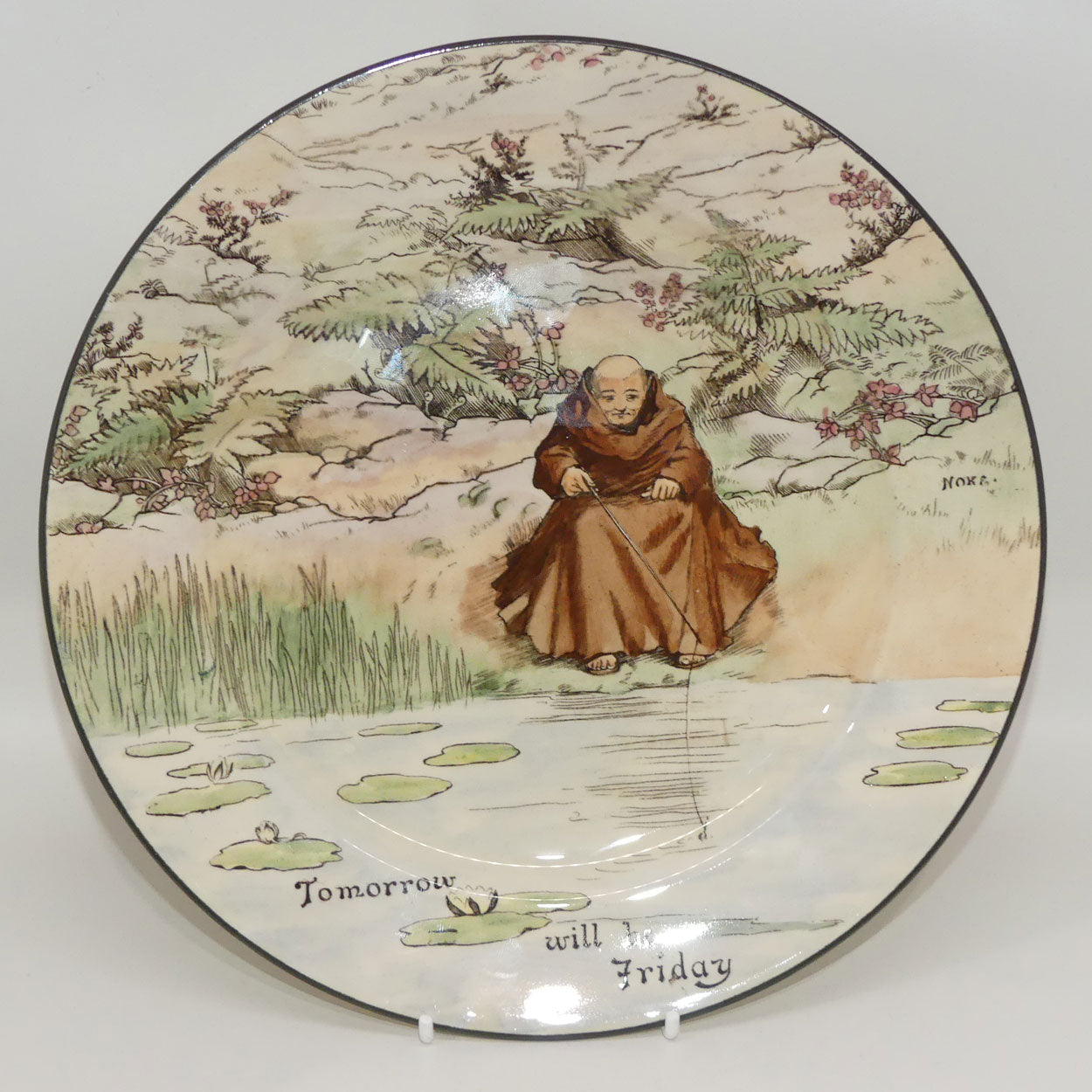 royal-doulton-monks-and-mottoes-a-plate-d3429