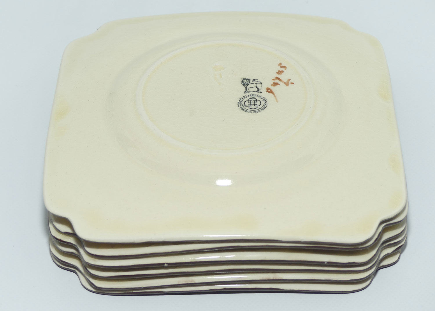 Royal Doulton Moorish Gateway | Tunis set of 6 sandwich plates D4745