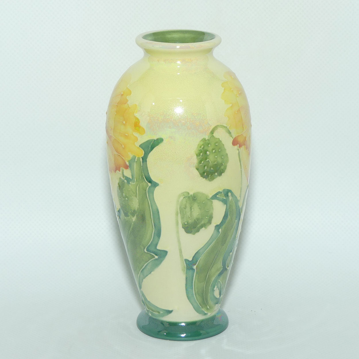 Chelsea Works Burslem | Lise B Moorcroft Trial vase | Lustre Glaze Yellow Poppy