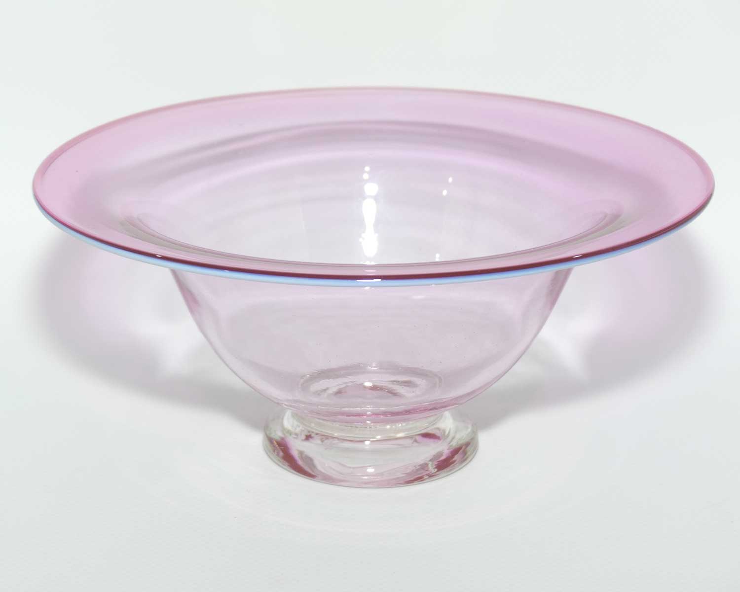 Morrell Glass Studio Art Glass Bowl | Cranberry