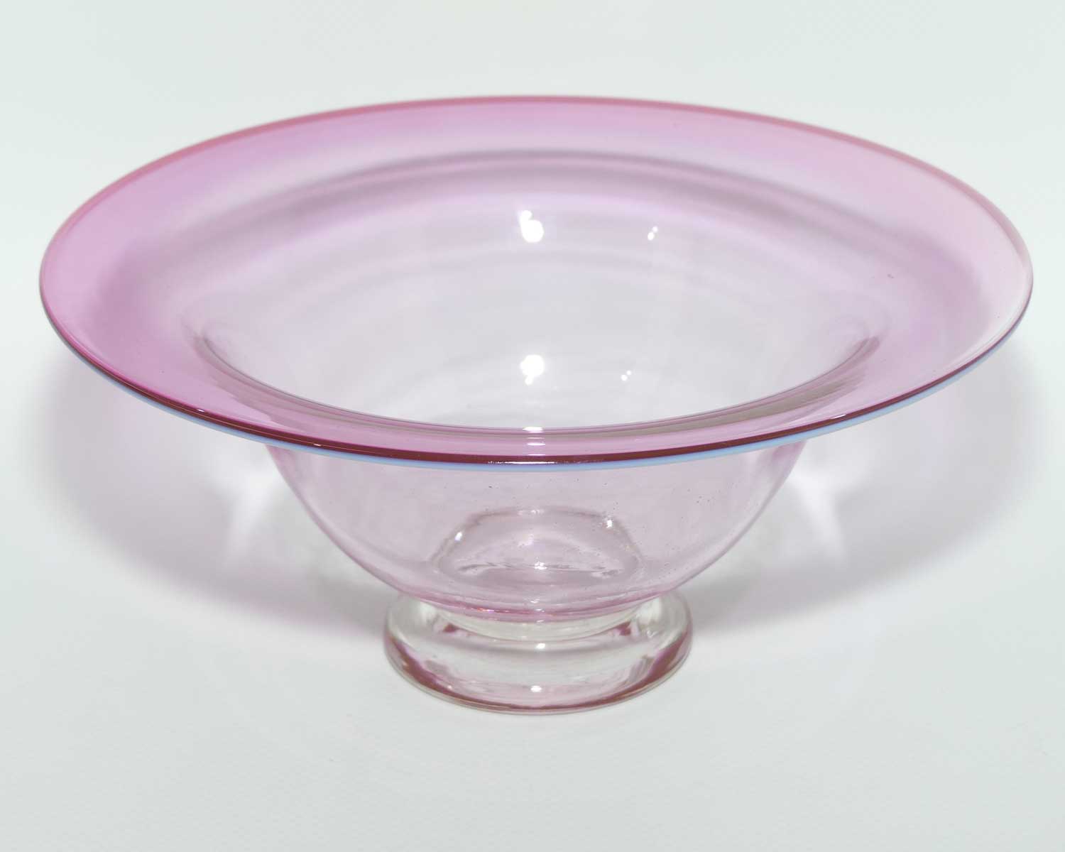 Morrell Glass Studio Art Glass Bowl | Cranberry