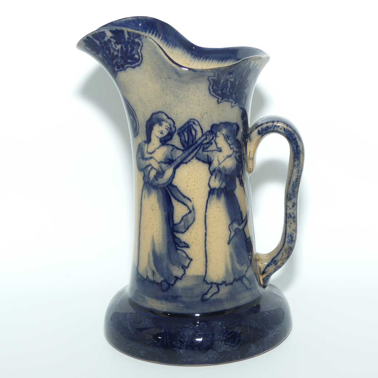 Royal Doulton Morrisian Music and Dance C jug  | Baron shape | Whieldon glaze