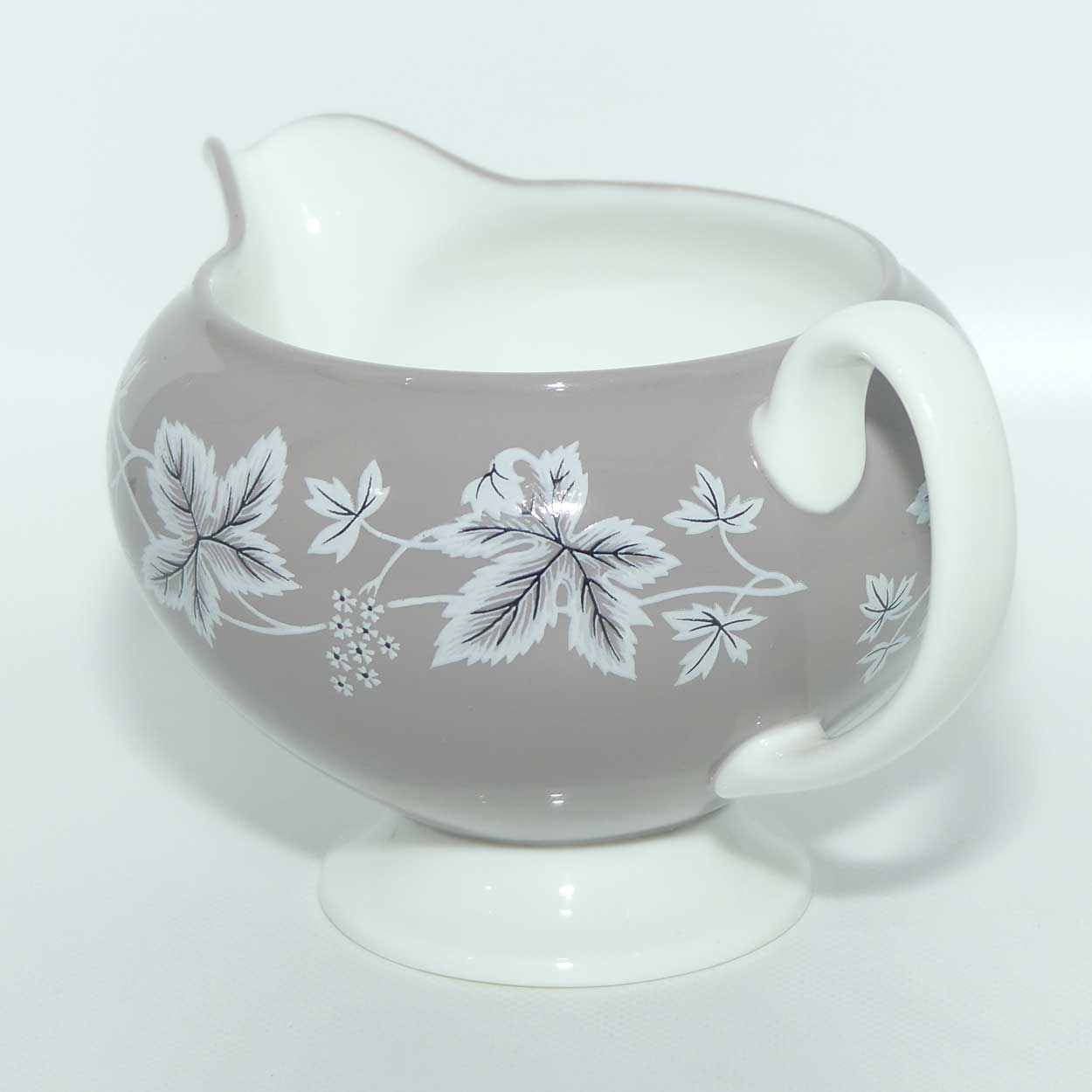 Wedgwood Bone China | Moselle pattern | Taupe colour milk jug