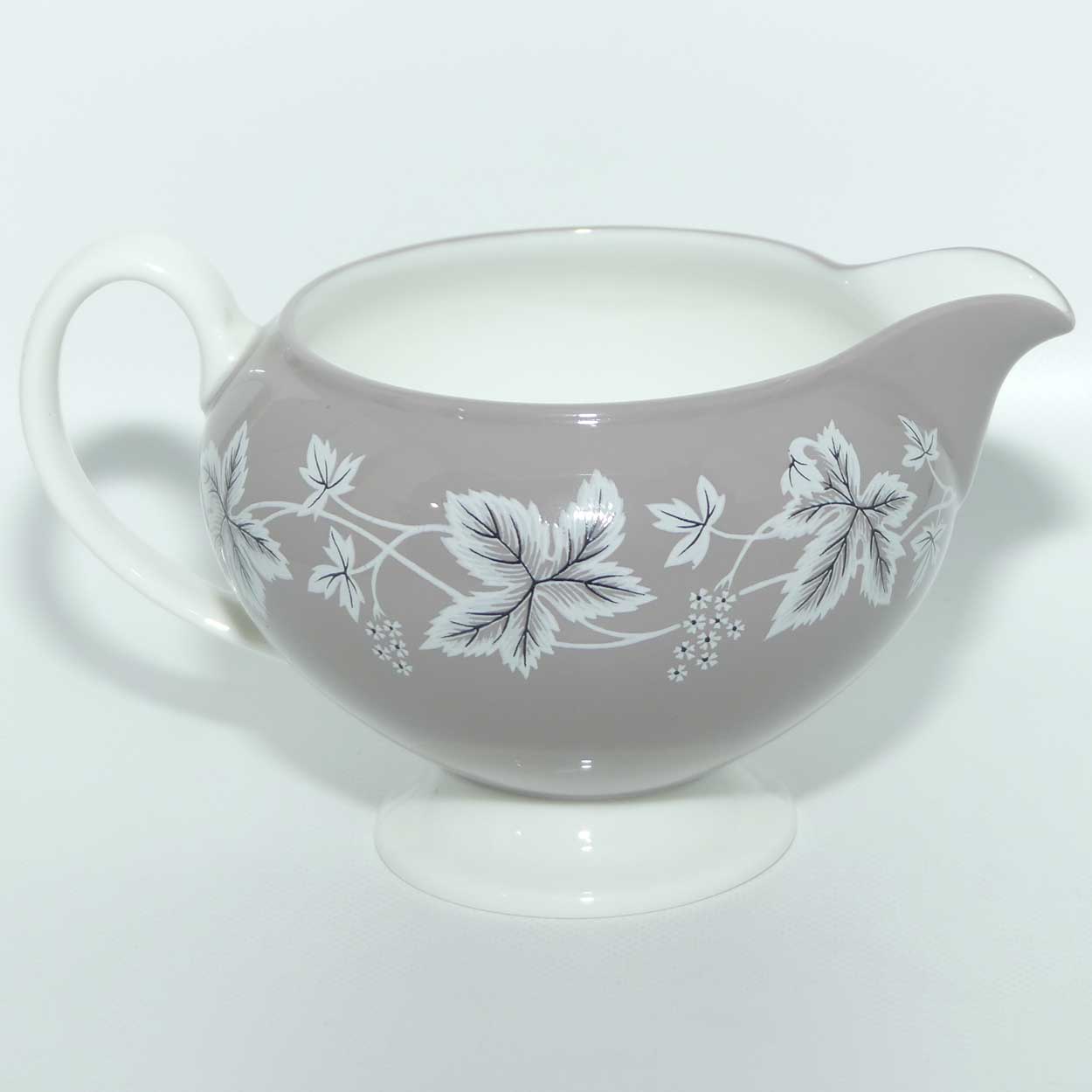 Wedgwood Bone China | Moselle pattern | Taupe colour milk jug