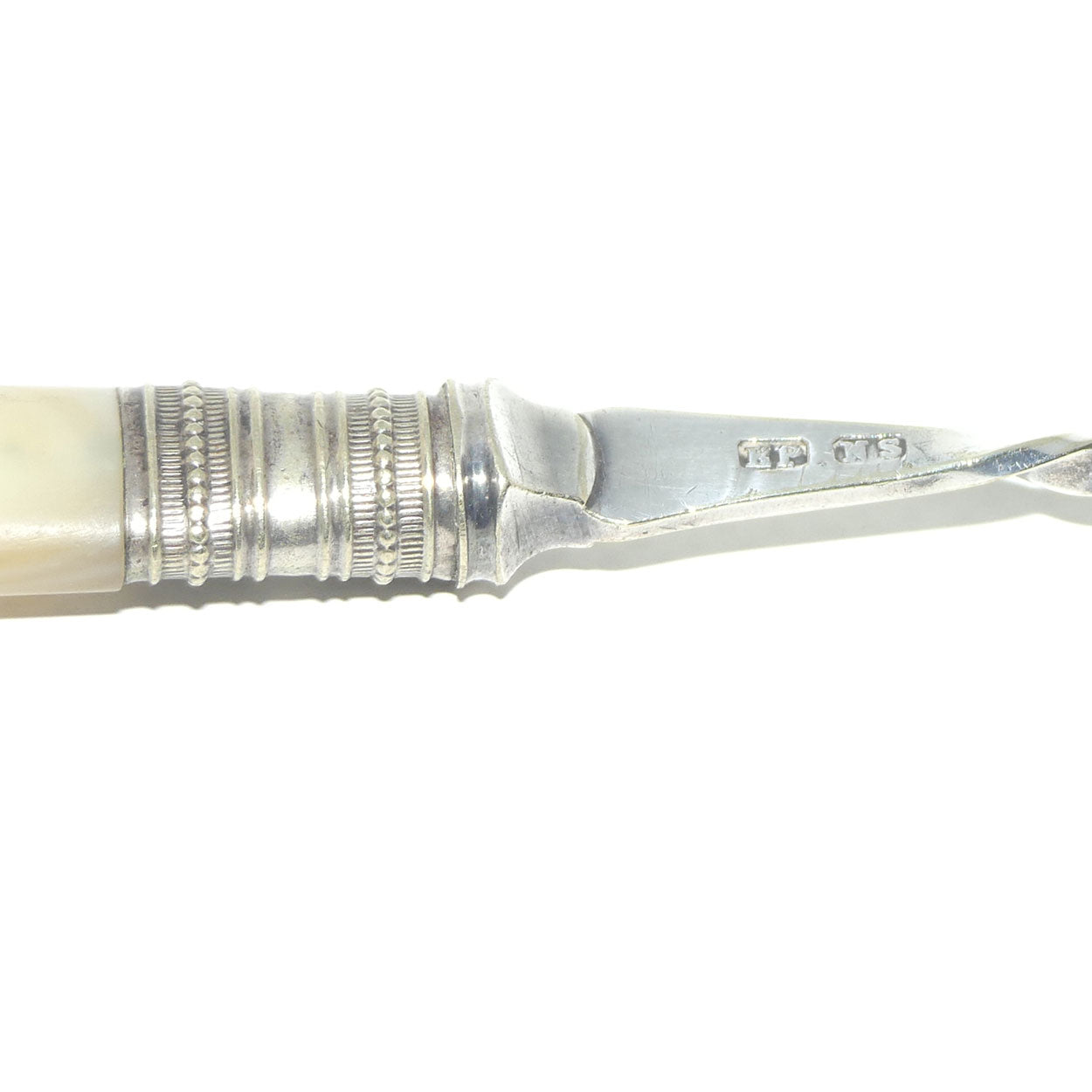 Mother of Pearl and Silver Plated Bread fork