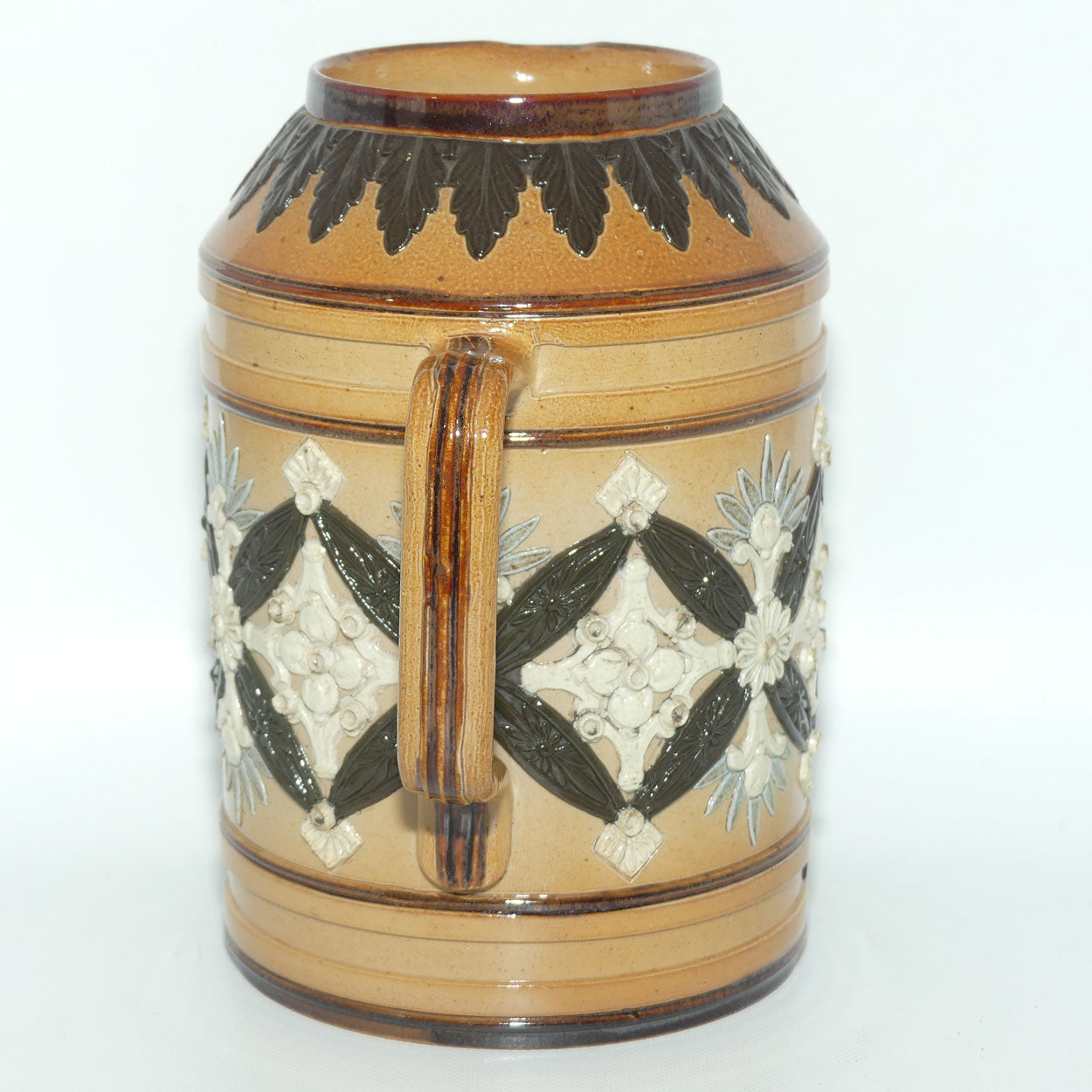 Doulton Lambeth stoneware large Motto tankard or jug