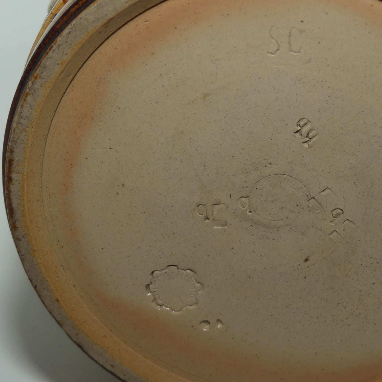 Doulton Lambeth stoneware large Motto tankard or jug