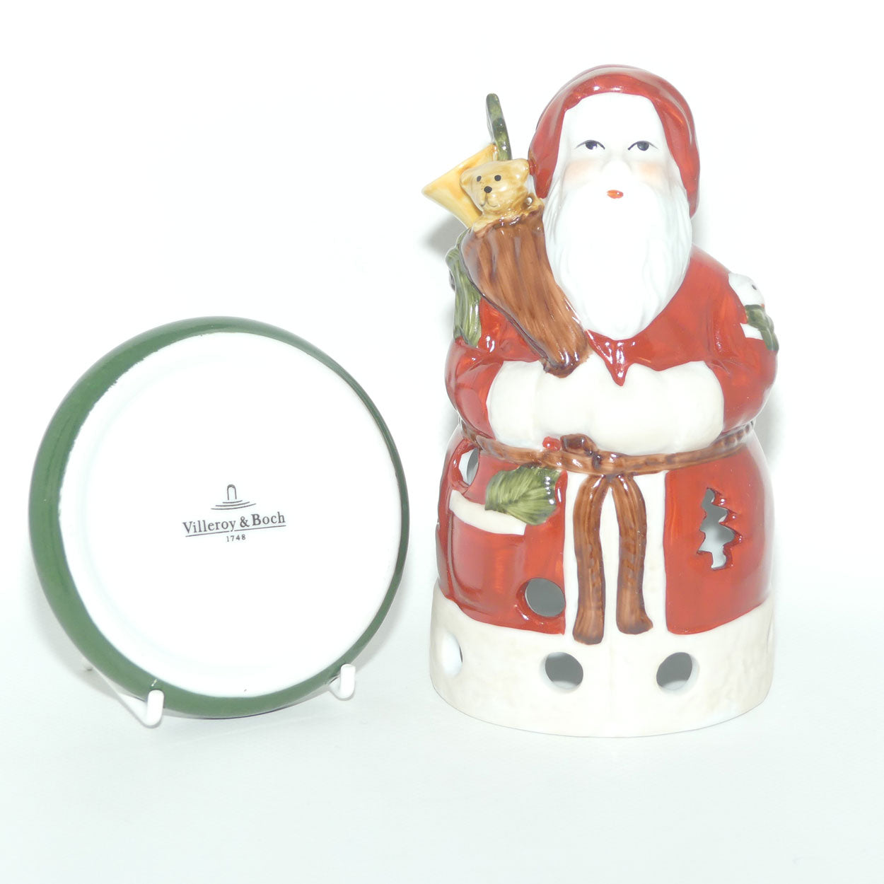 Villeroy and Boch Santa Claus Votive Tea Light | Christmas decor