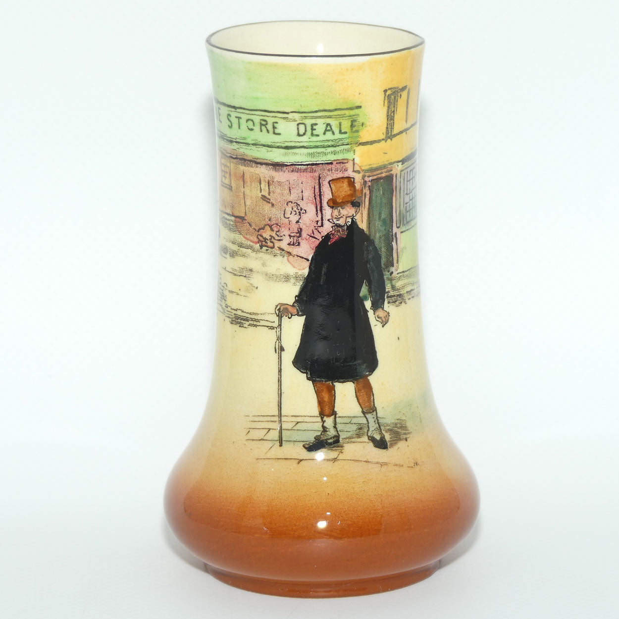 Royal Doulton Dickens Mr Micawber small vase | rounded base D5175