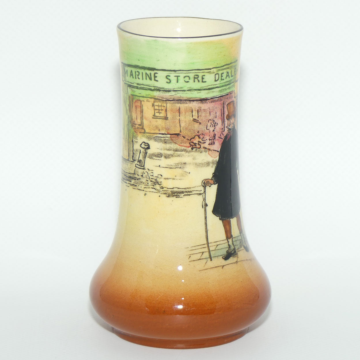 Royal Doulton Dickens Mr Micawber small vase | rounded base D5175