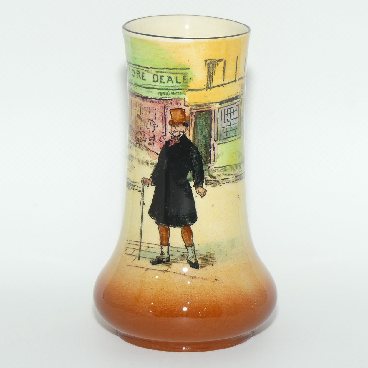 Royal Doulton Dickens Mr Micawber small vase | rounded base D5175