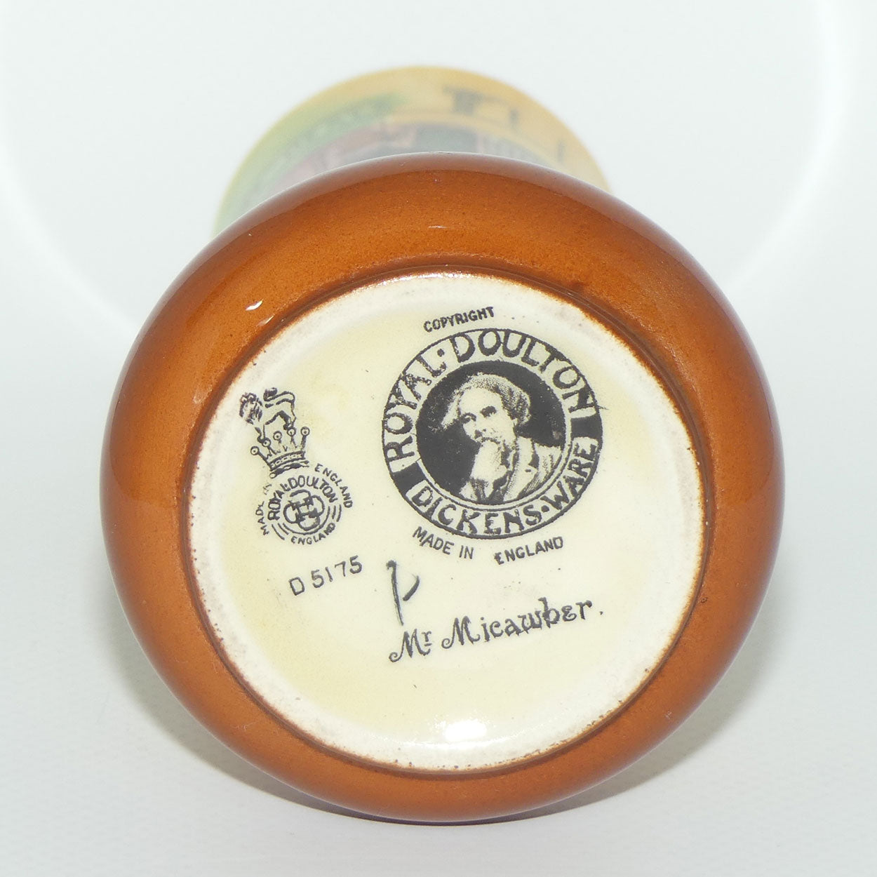 Royal Doulton Dickens Mr Micawber small vase | rounded base D5175