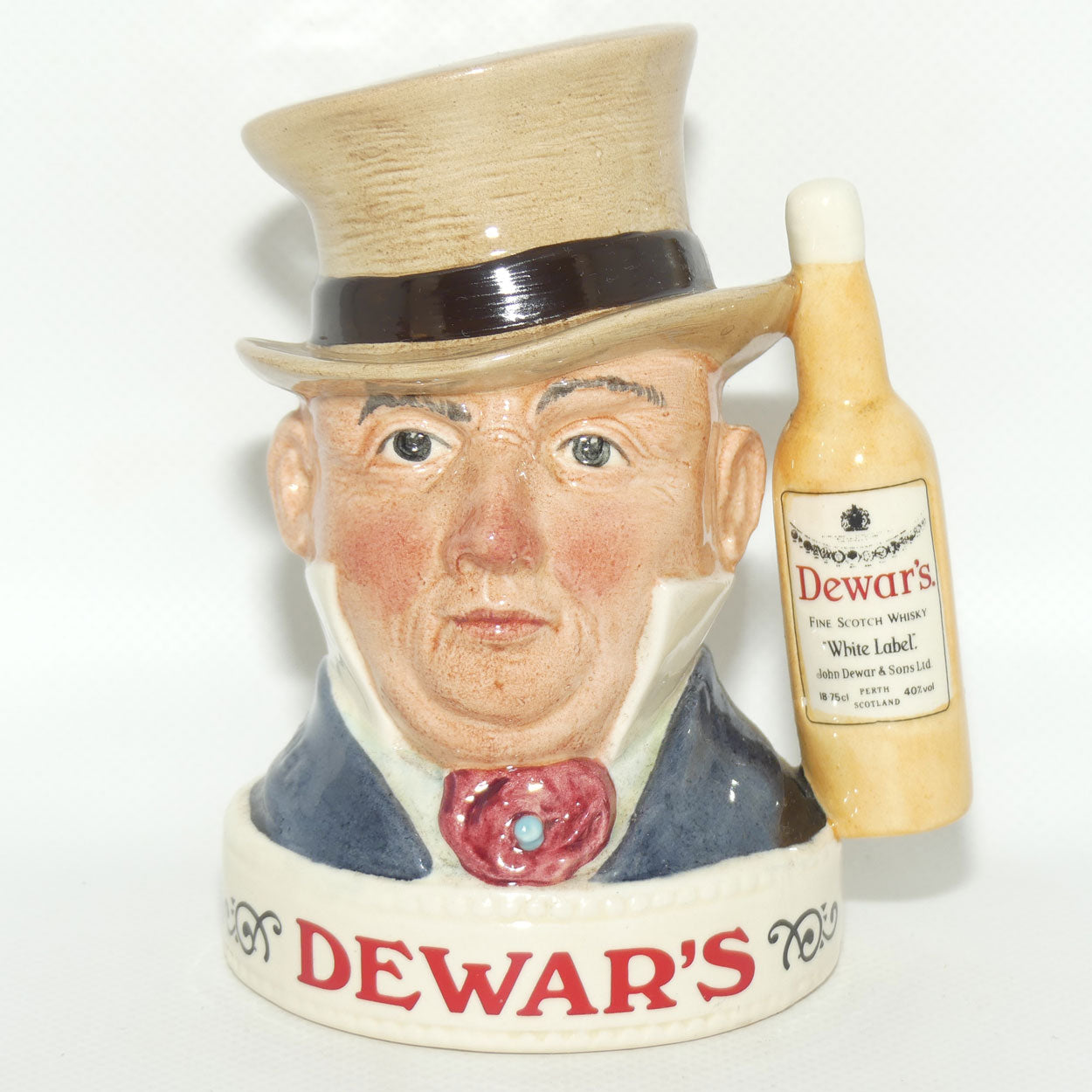 D- Royal Doulton small character jug Mr Micawber | Dewars LIQUOR CONTAINER