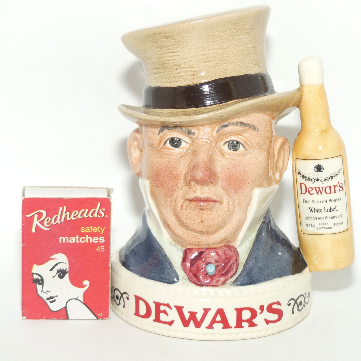 D- Royal Doulton small character jug Mr Micawber | Dewars LIQUOR CONTAINER