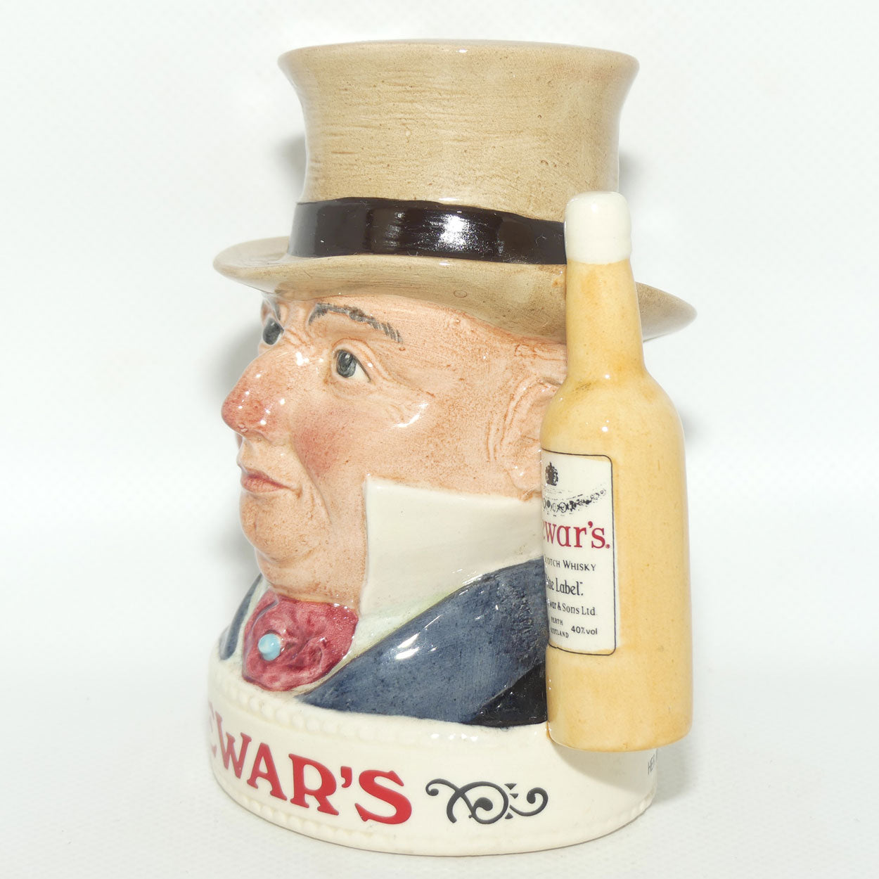 D- Royal Doulton small character jug Mr Micawber | Dewars LIQUOR CONTAINER