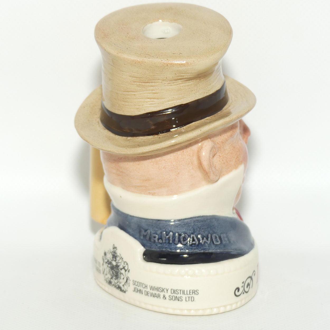 D- Royal Doulton small character jug Mr Micawber | Dewars LIQUOR CONTAINER