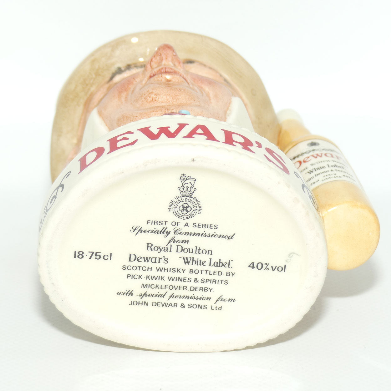 D- Royal Doulton small character jug Mr Micawber | Dewars LIQUOR CONTAINER