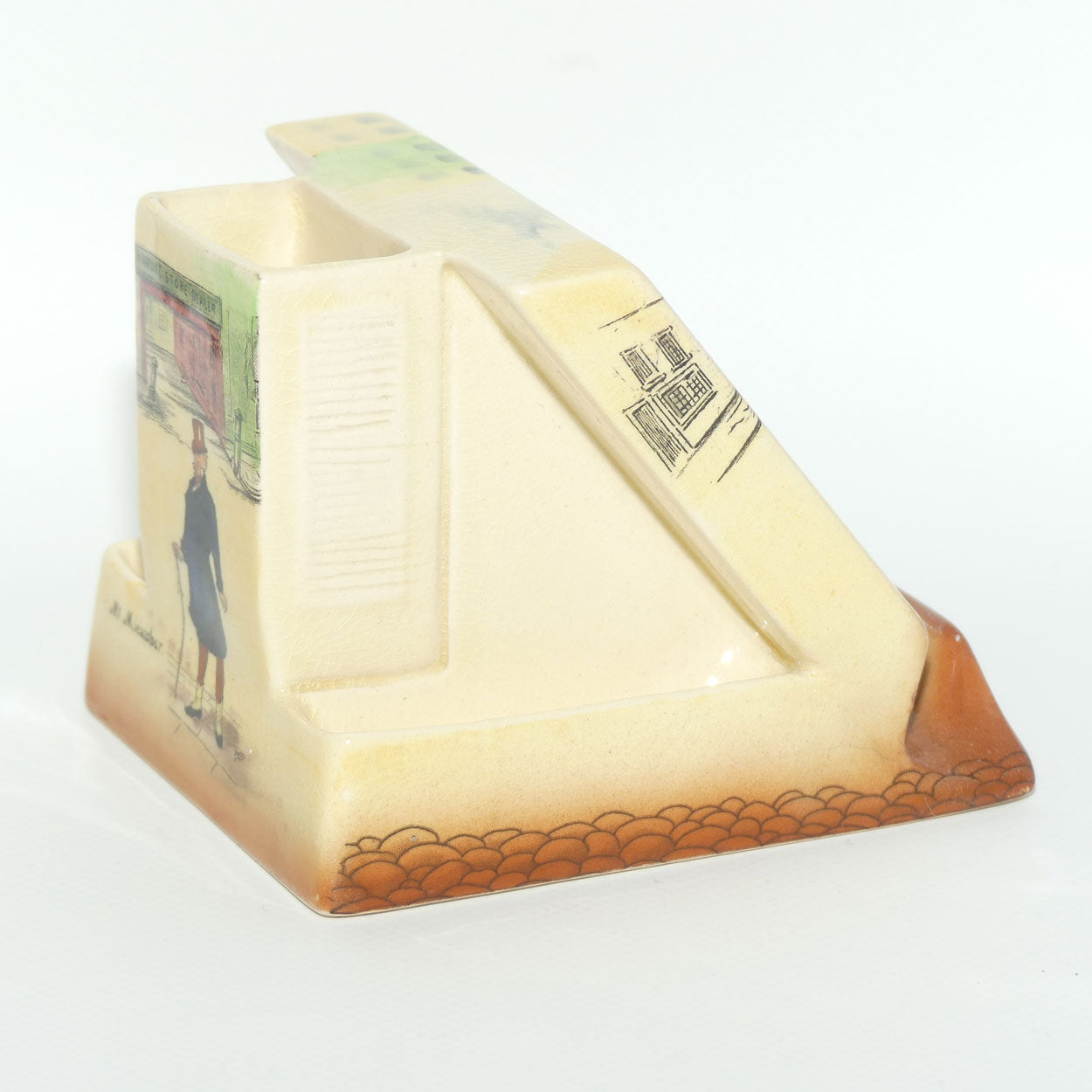 Royal Doulton Dickens Mr Pickwick and Mr Micawber cigarette dispenser D5175