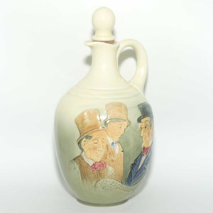 Royal Doulton Queensware Mr Pickwick from Dickens flask and stopper