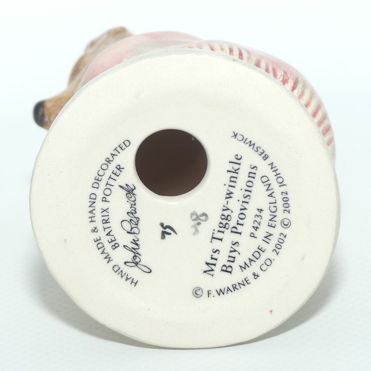 Beswick Beatrix Potter Mrs Tiggy-Winkle buys Provisions | BP11a