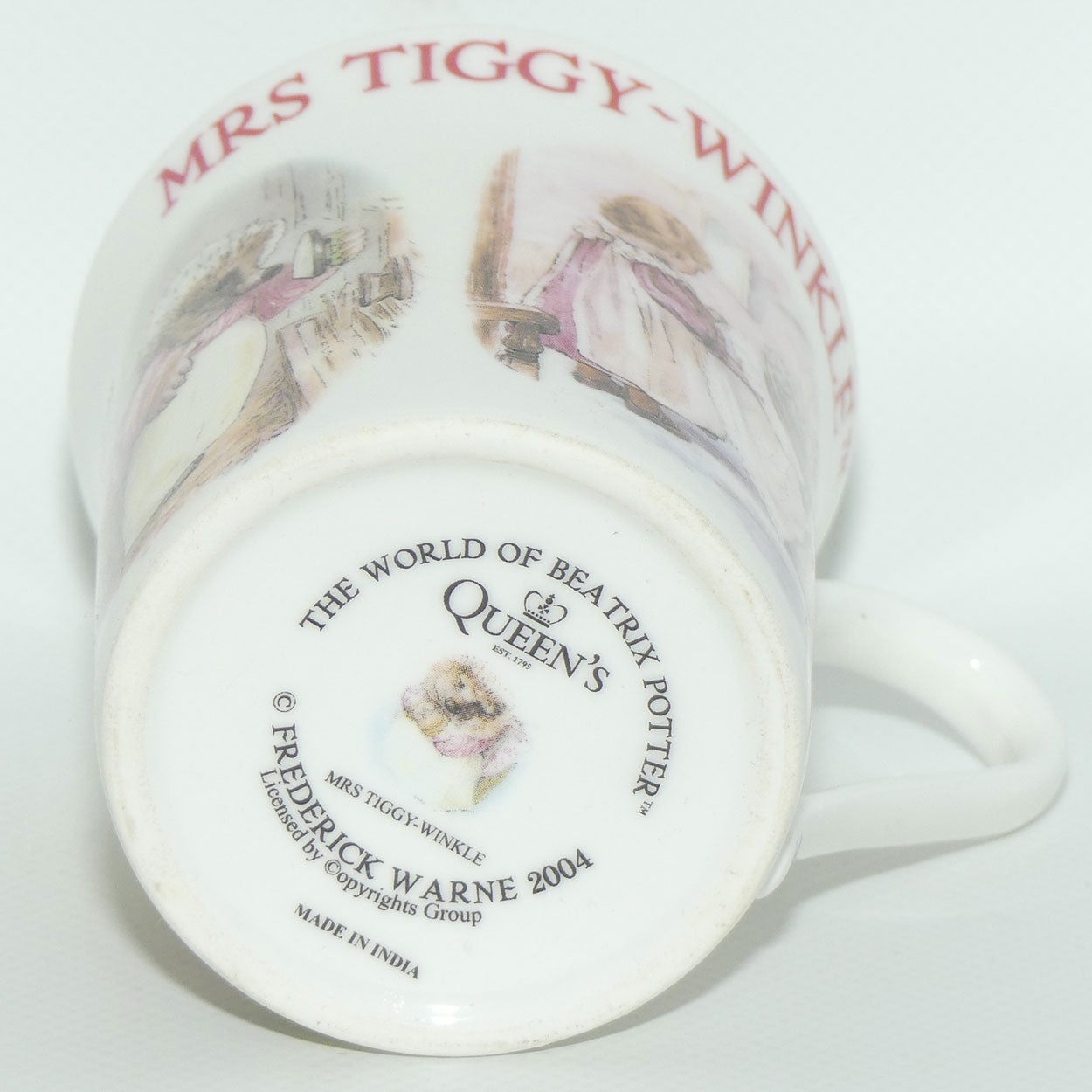Queens Churchill China The World of Beatrix Potter Mrs Tiggy Winkle mug