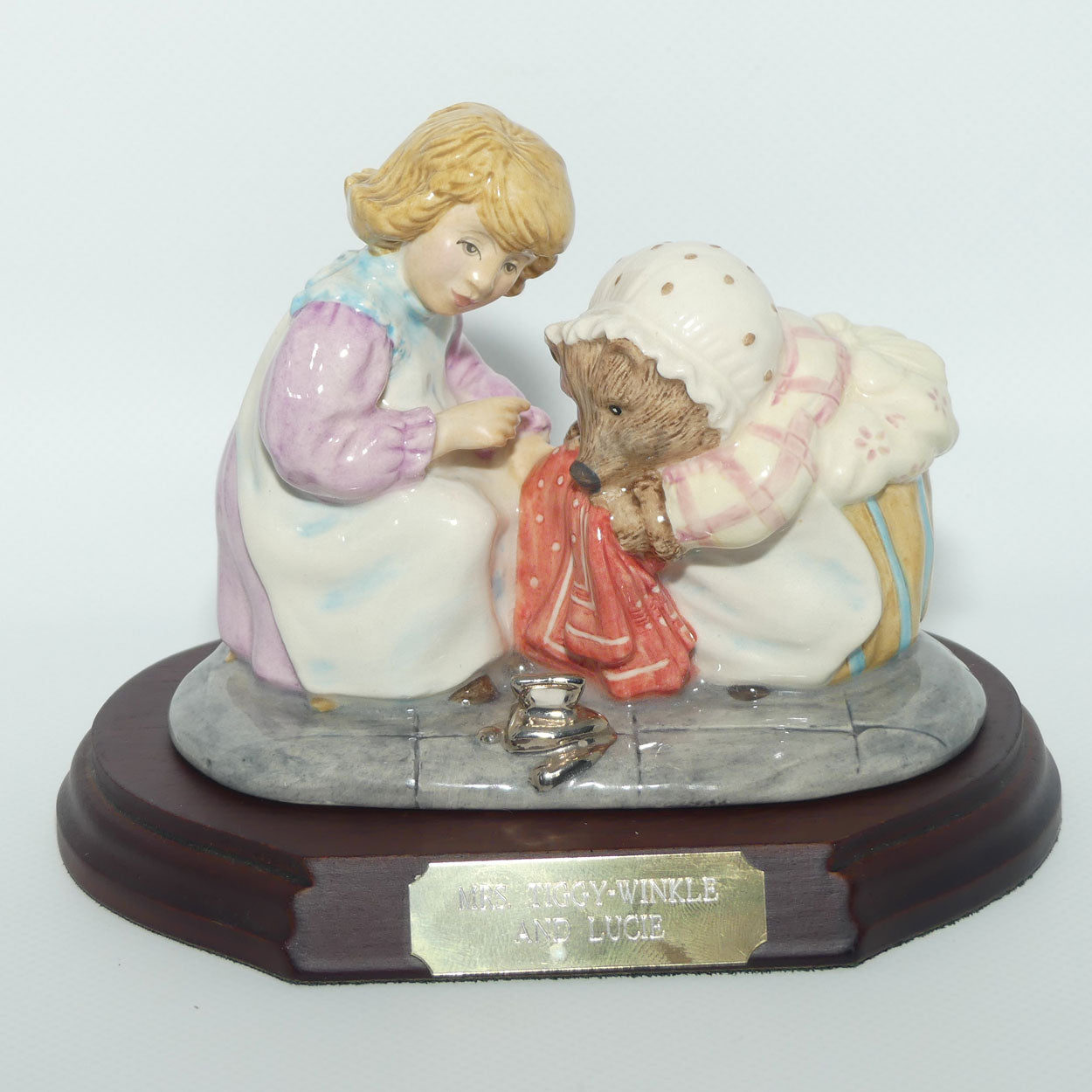 Beswick Beatrix Potter Mrs Tiggy-Winkle and Lucie tableau | Ltd Ed | BP9d