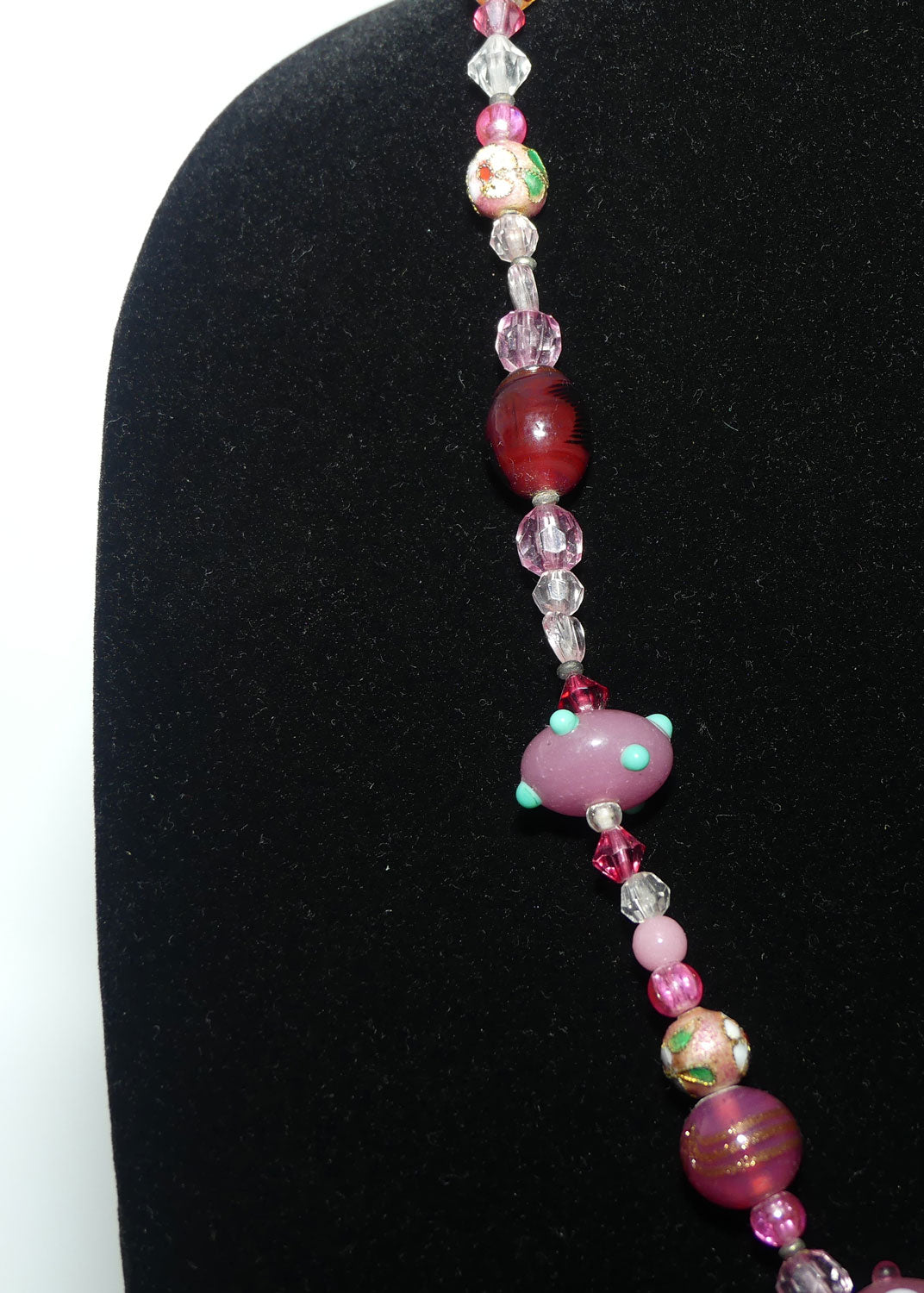 Vintage set of Wonderfully Random Murano Murrine Glass Beads