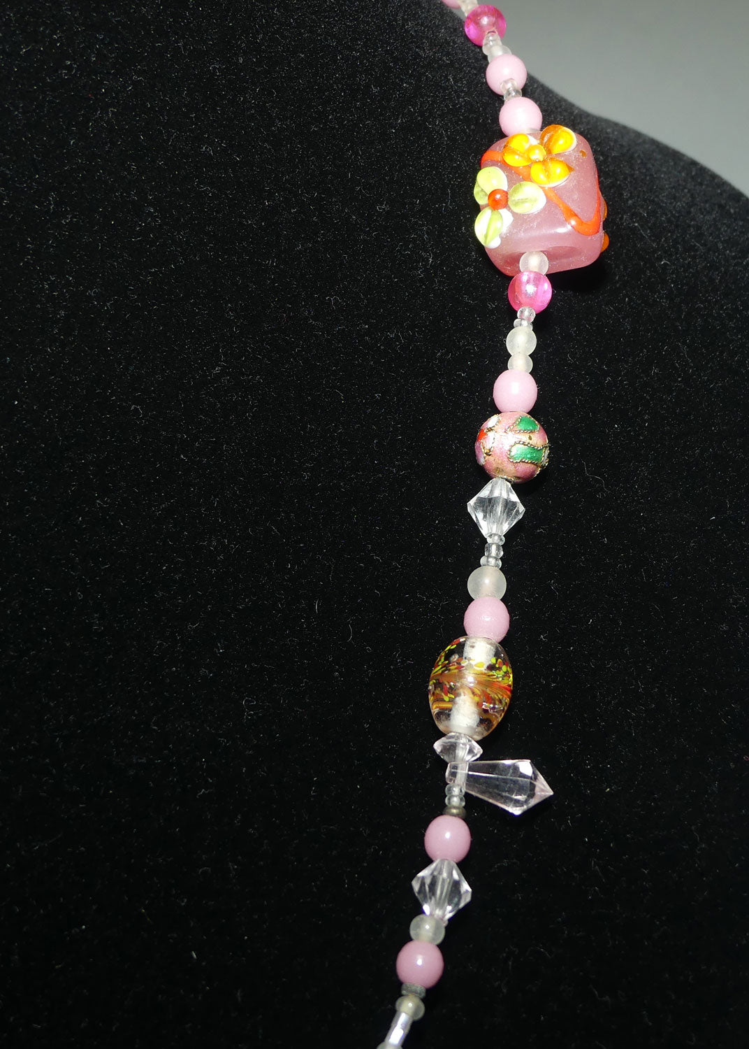 Vintage set of Wonderfully Random Murano Murrine Glass Beads