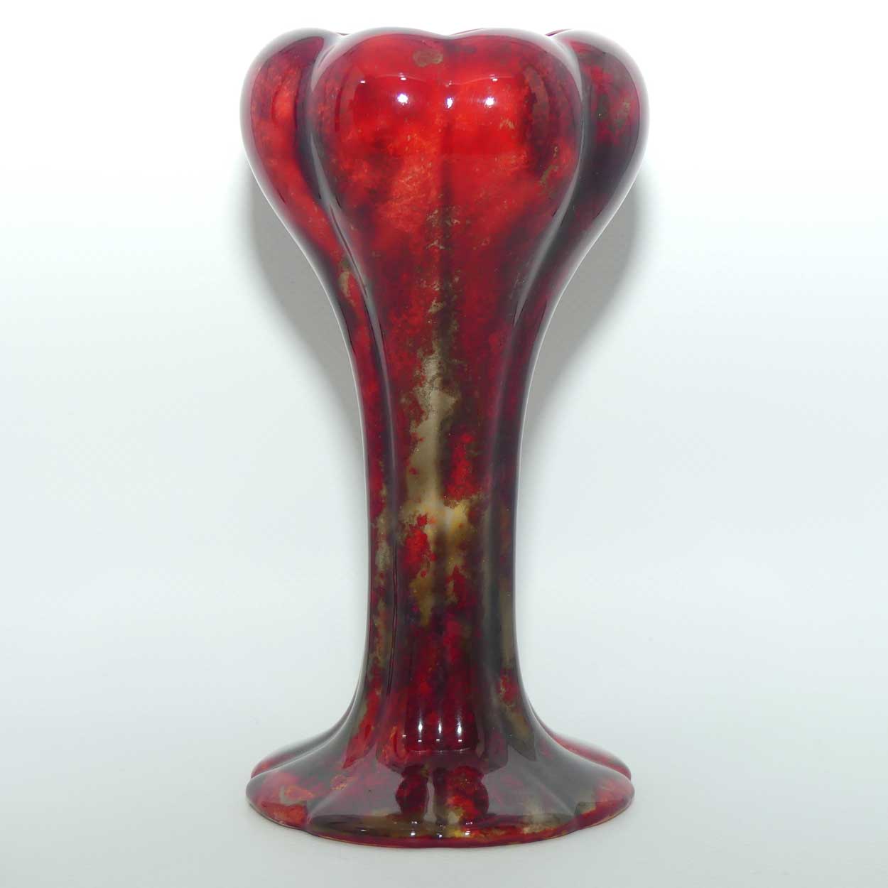 Royal Doulton Flambe Mushroom shape vase (Noke)