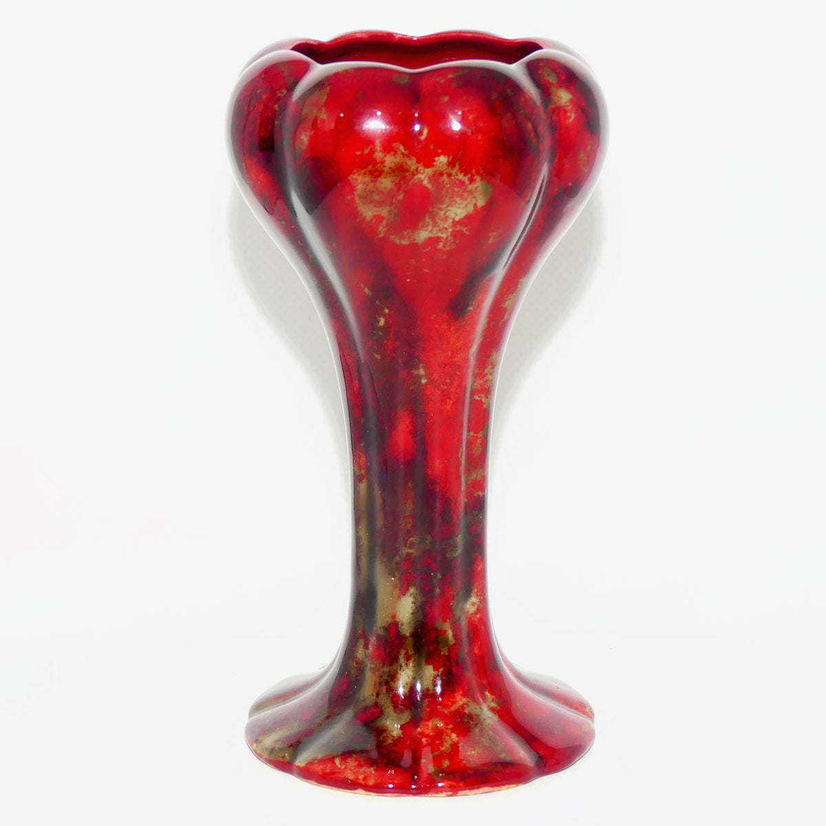Royal Doulton Flambe Mushroom shape vase (Noke)