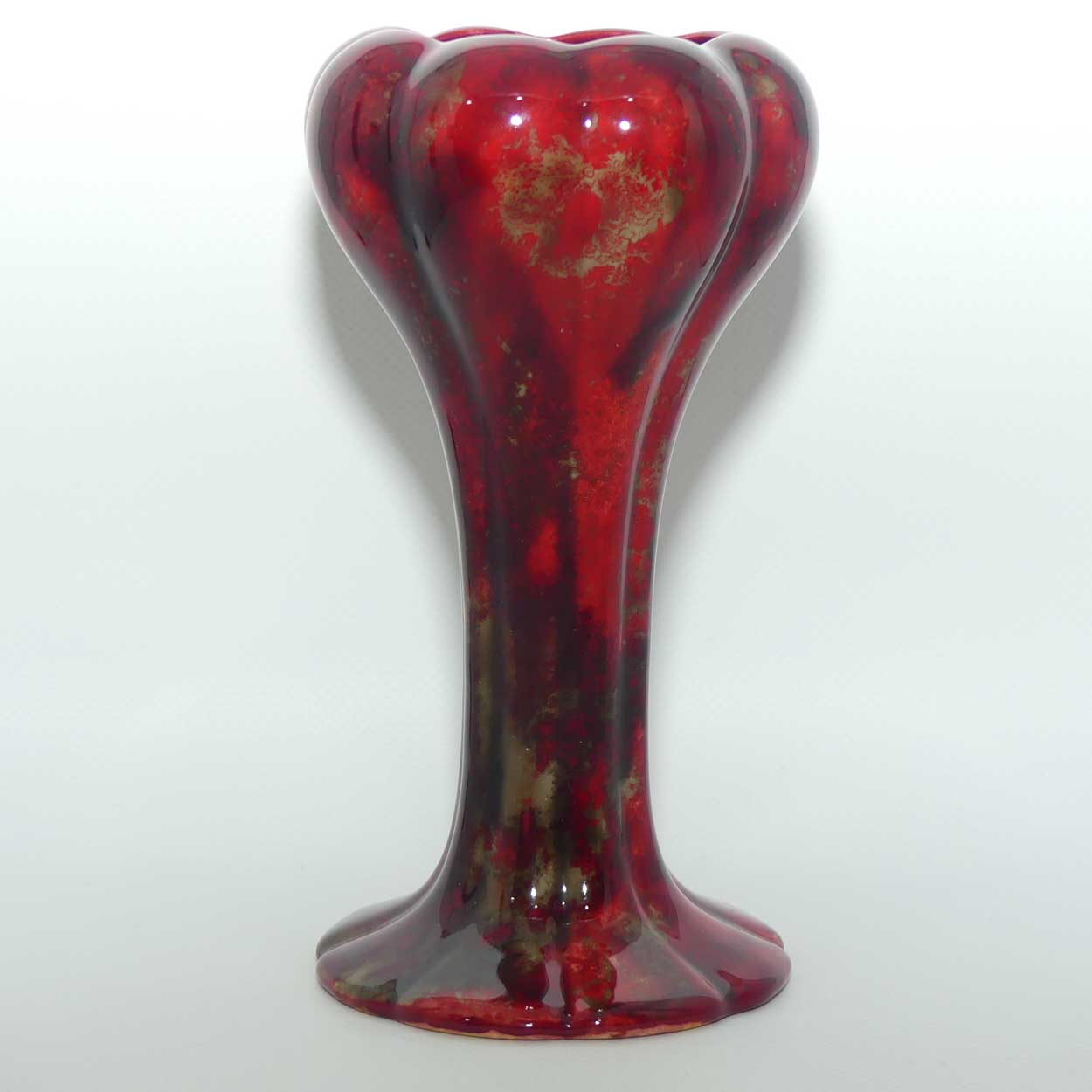 Royal Doulton Flambe Mushroom shape vase (Noke)