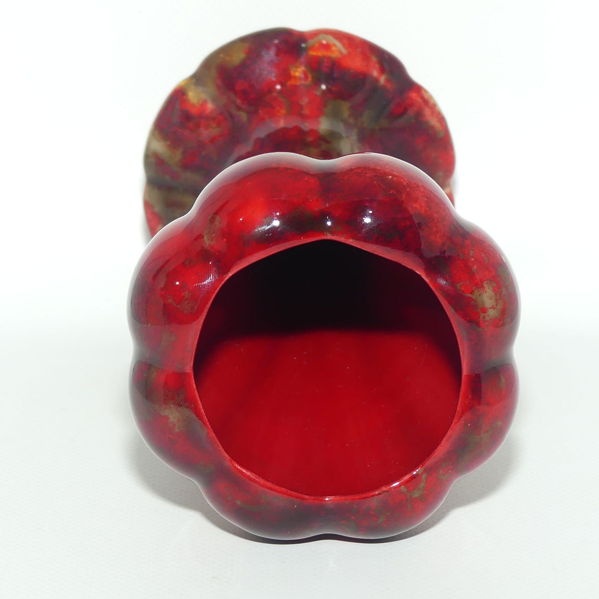 Royal Doulton Flambe Mushroom shape vase (Noke)