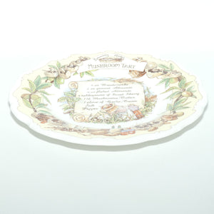 Royal Doulton Brambly Hedge Giftware | Recipe Collection | Mushroom Tart plate | 20cm