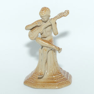 Doulton Lambeth Merry Musician figure by George Tinworth | Cross Legged Boy with Guitar 