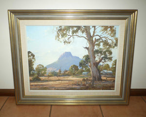 Original Oil on Board | Autumn Light at Dunkeld | Grampains by Frank Mutsaers