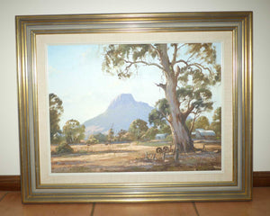 Original Oil on Board | Autumn Light at Dunkeld | Grampains by Frank Mutsaers