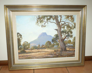 Original Oil on Board | Autumn Light at Dunkeld | Grampains by Frank Mutsaers