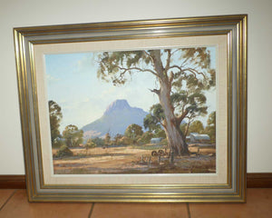 Original Oil on Board | Autumn Light at Dunkeld | Grampains by Frank Mutsaers