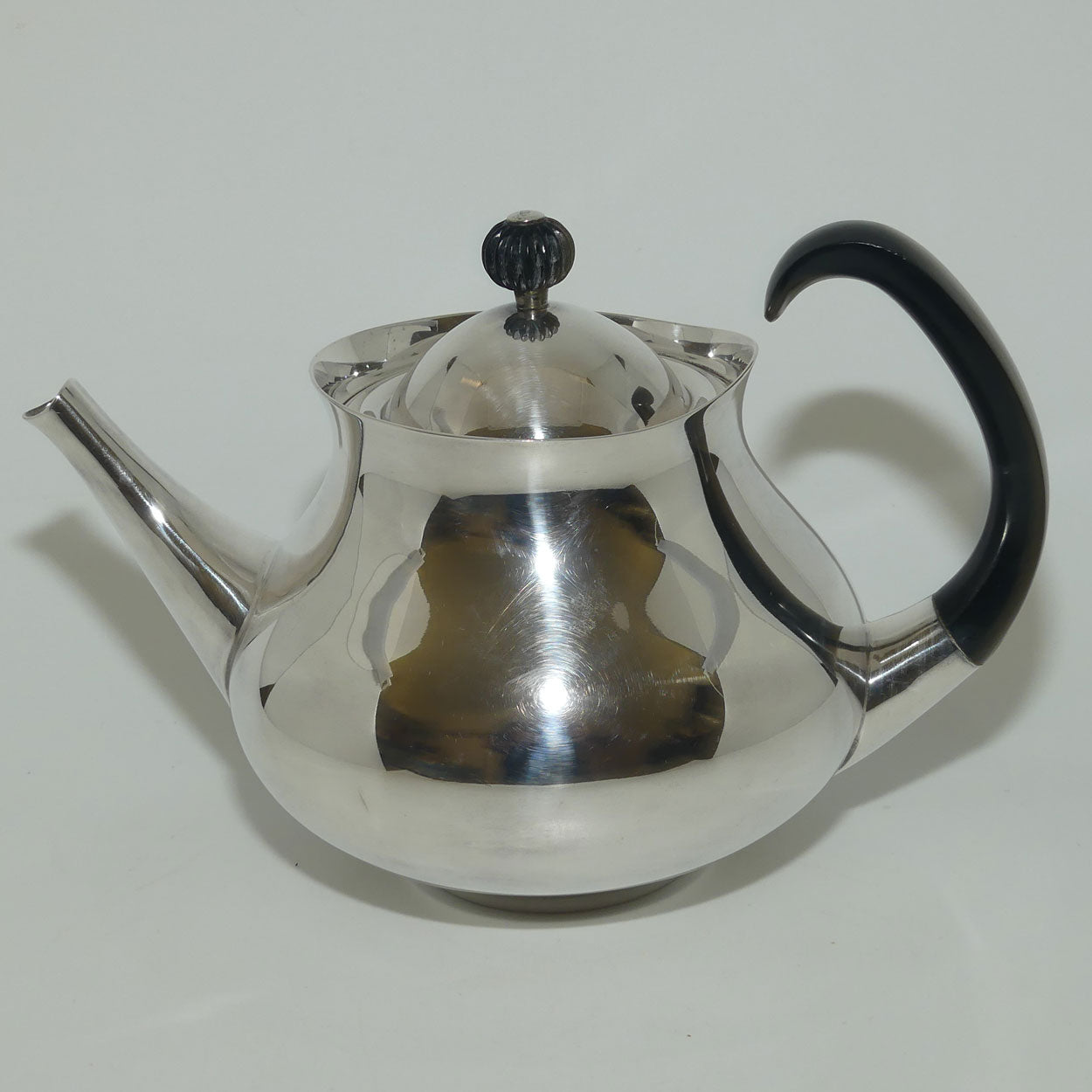 Mappin and Webb Mid Century 4 piece Silver Plated tea set by Eric Clements