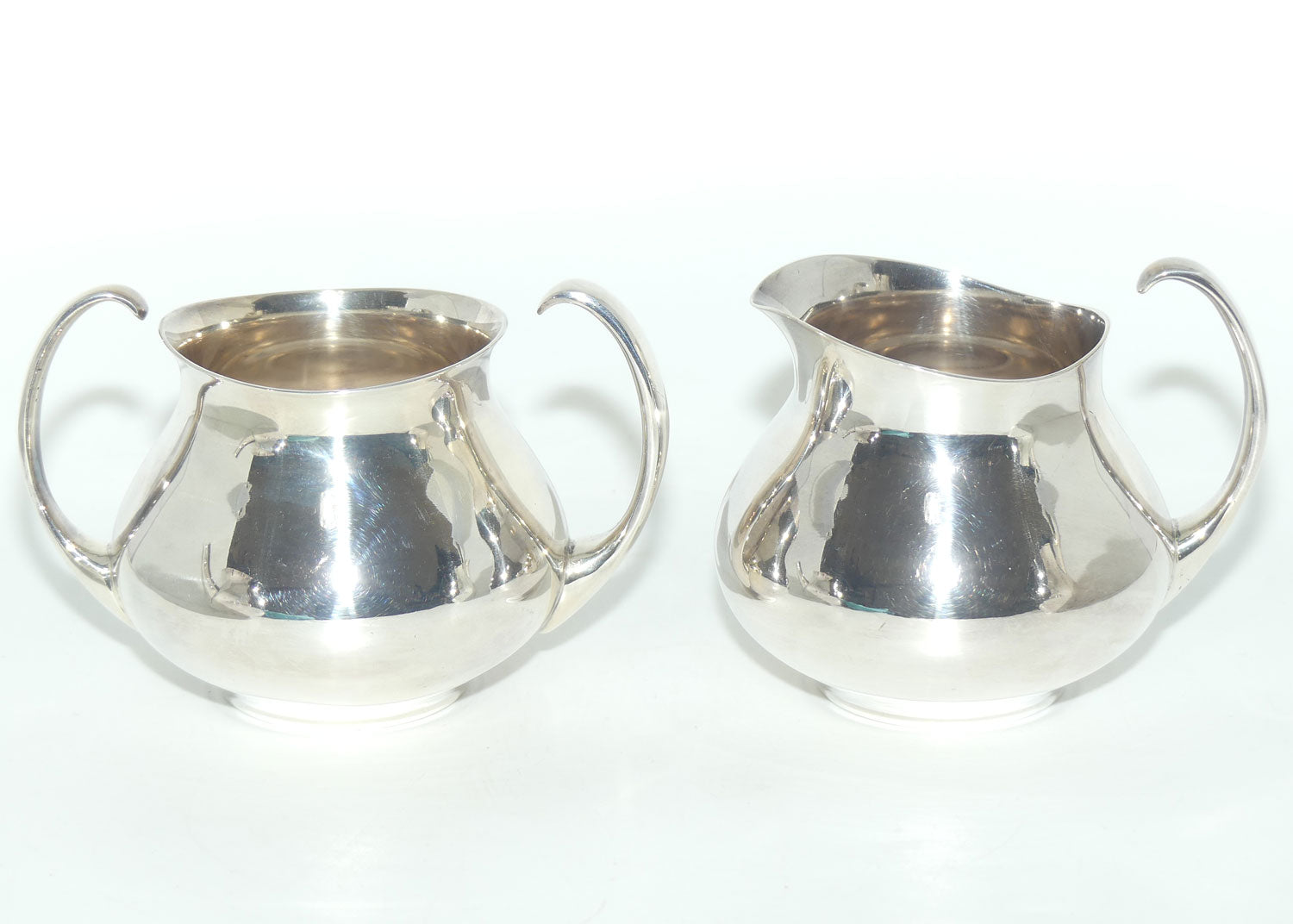 Mappin and Webb Mid Century 4 piece Silver Plated tea set by Eric Clements