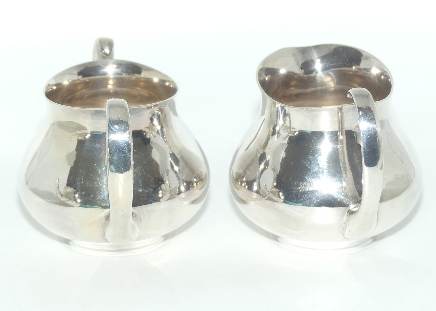 Mappin and Webb Mid Century 4 piece Silver Plated tea set by Eric Clements