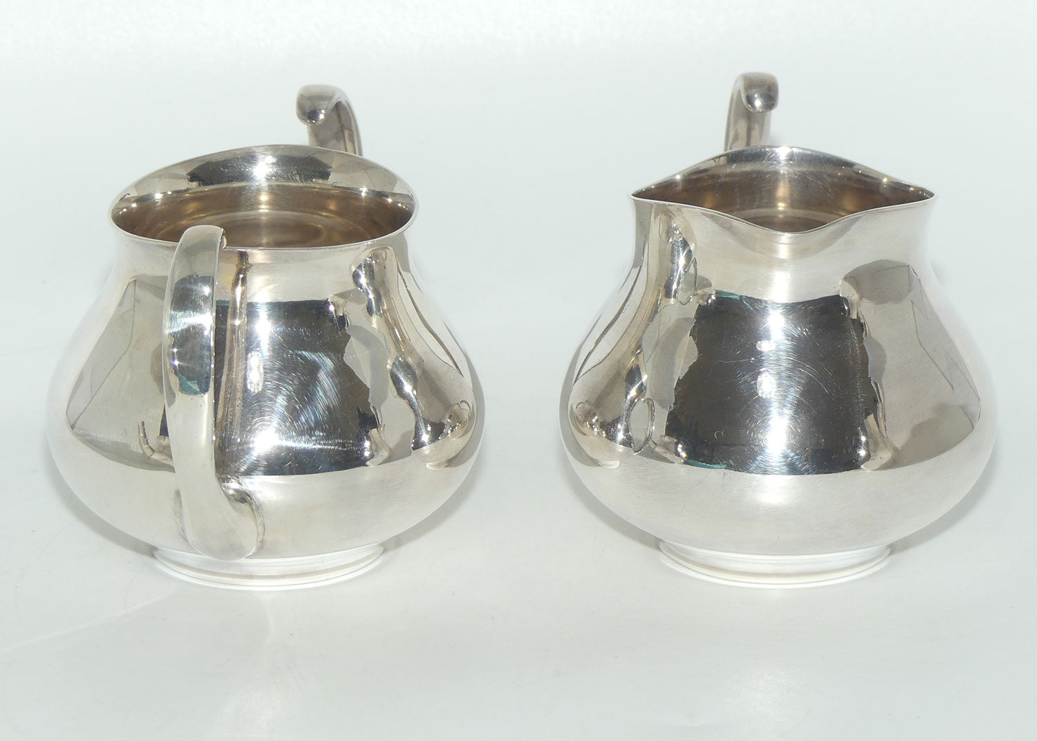 Mappin and Webb Mid Century 4 piece Silver Plated tea set by Eric Clements