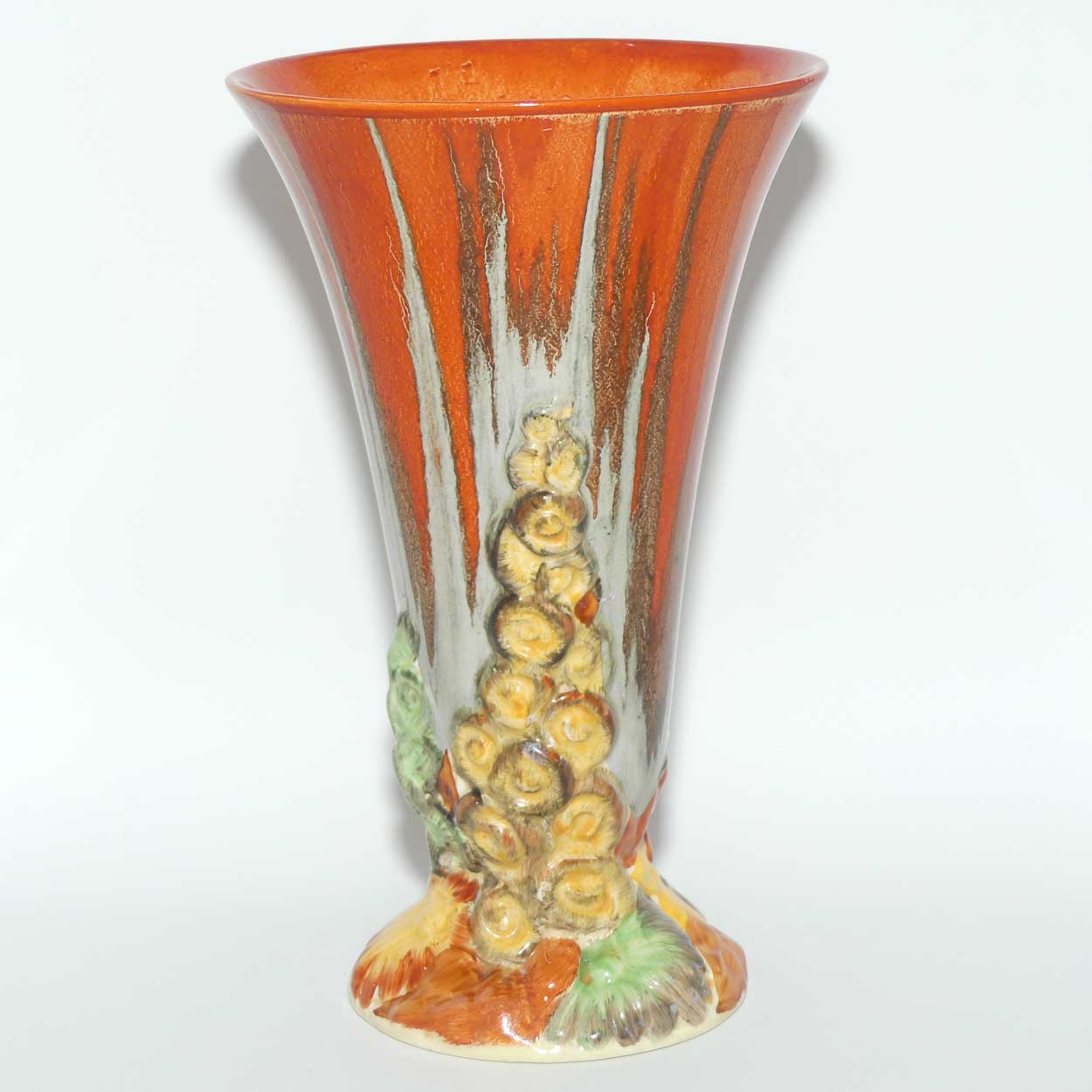 Clarice Cliff My Garden vase with Delicia glaze | 23cm