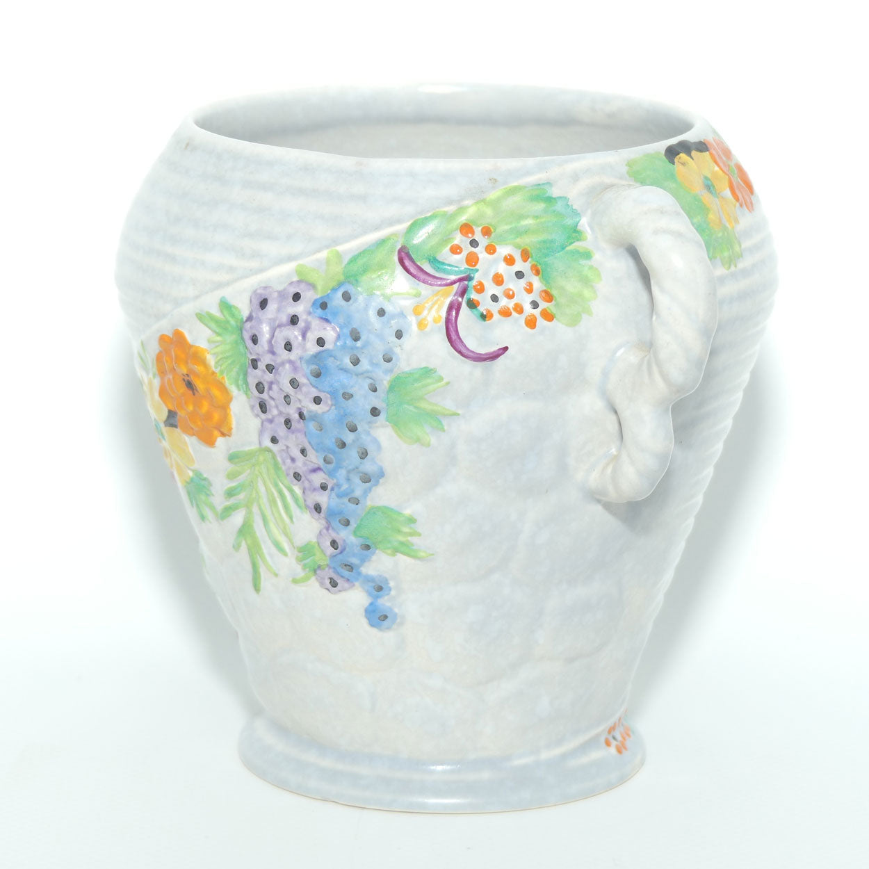 Carlton Ware Art Deco My Garden twin handle vase